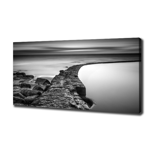 Wandbild Felsiger Strand