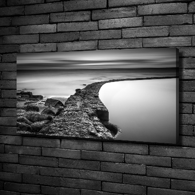 Wandbild Felsiger Strand