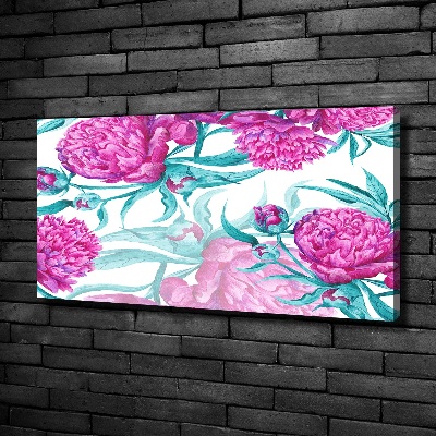 Wandbild Rosa Pfingstrosen