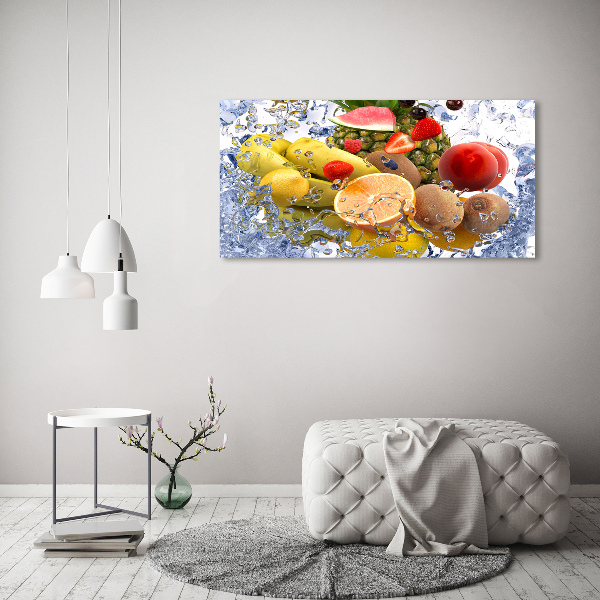 Bild auf leinwand Obst und Wasser