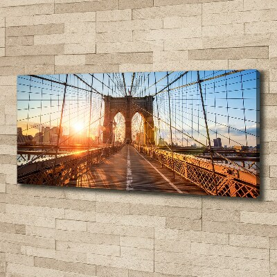 Bild auf leinwand Brooklyn Bridge