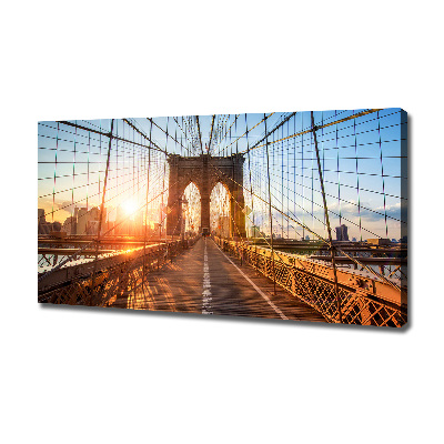 Bild auf leinwand Brooklyn Bridge