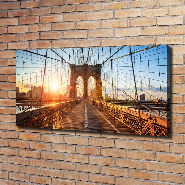 Bild auf leinwand Brooklyn Bridge