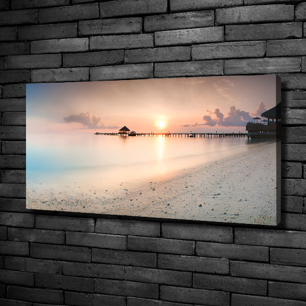Wandbild Malediven Strand