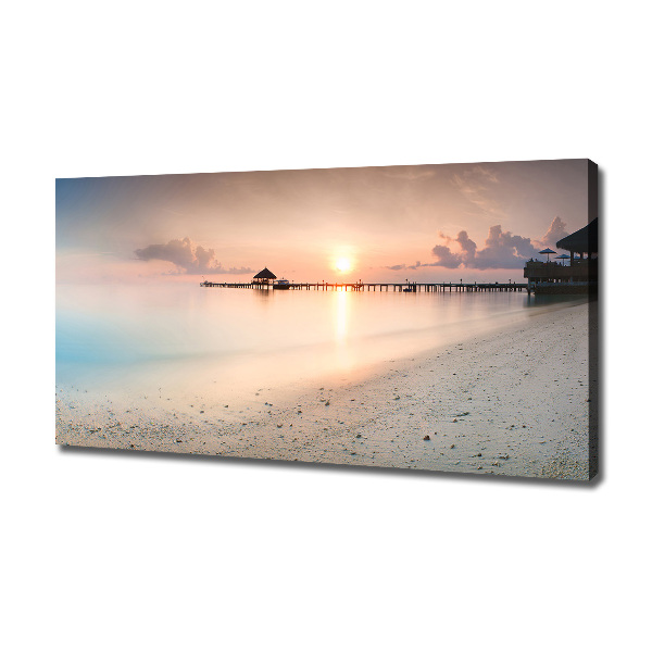 Wandbild Malediven Strand