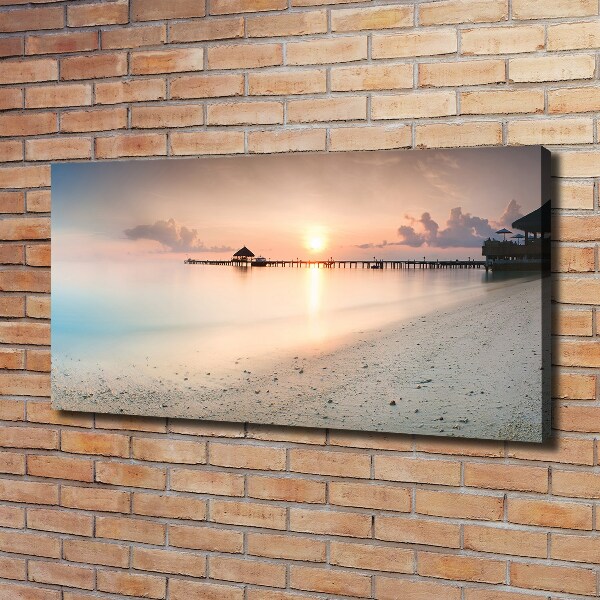Wandbild Malediven Strand