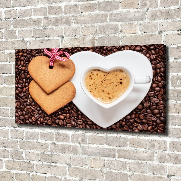 Bild auf leinwand Kaffee und Lebkuchen