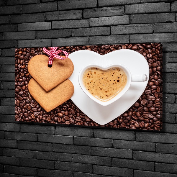 Bild auf leinwand Kaffee und Lebkuchen