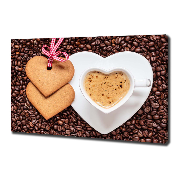 Bild auf leinwand Kaffee und Lebkuchen