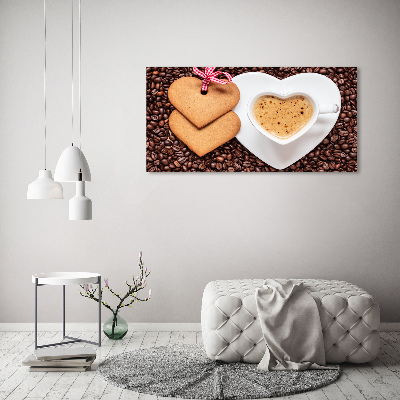 Bild auf leinwand Kaffee und Lebkuchen