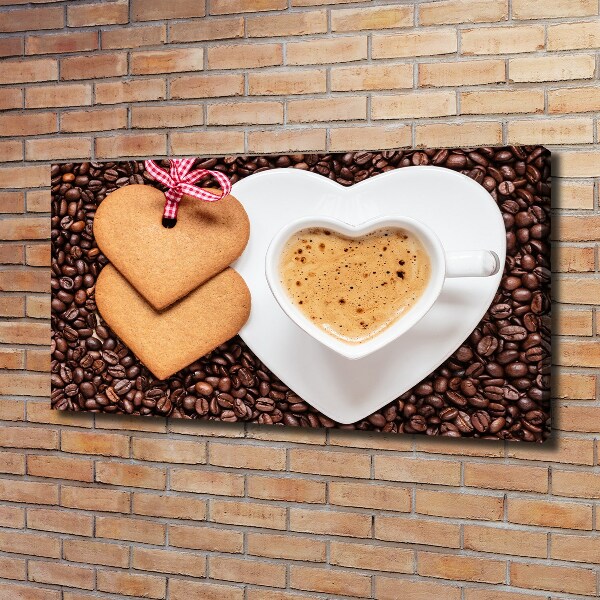 Bild auf leinwand Kaffee und Lebkuchen