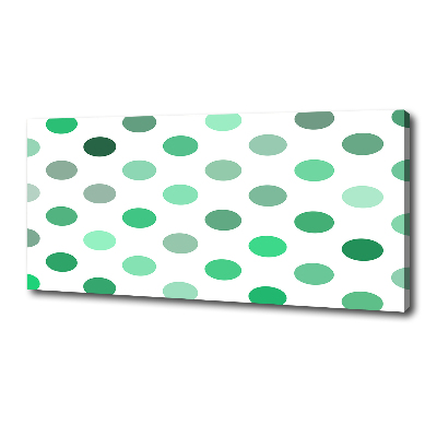 Wandbild Grüne Punkte