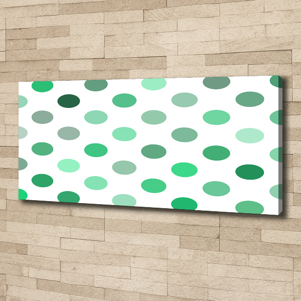 Wandbild Grüne Punkte