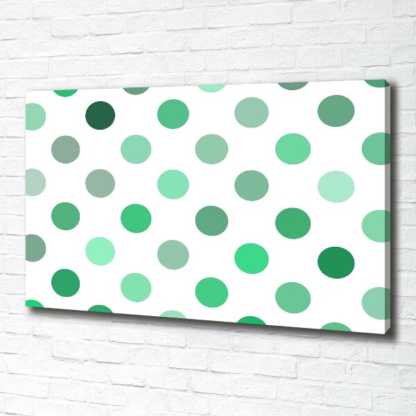 Wandbild Grüne Punkte