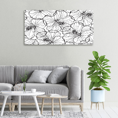 Wandbild Hawaiianische Blumen