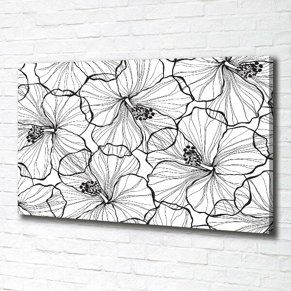 Wandbild Hawaiianische Blumen