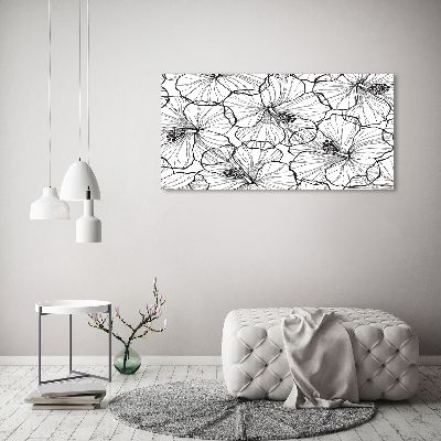 Wandbild Hawaiianische Blumen