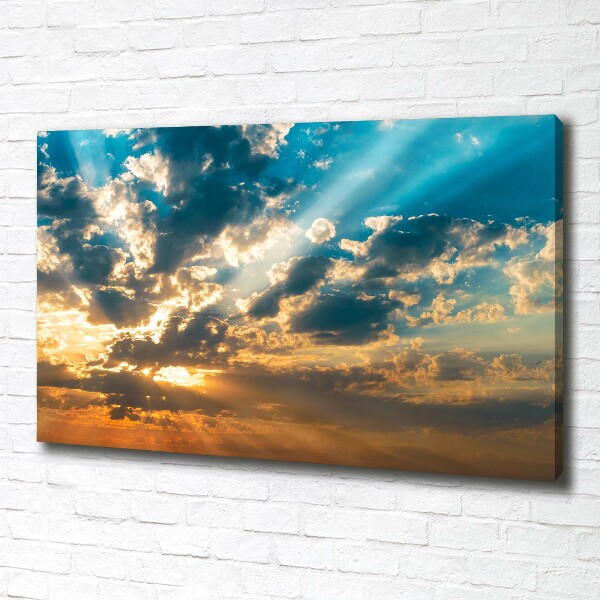 Wandbild Sonnenuntergangshimmel