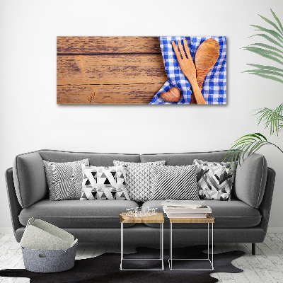 Wandbild Holzbesteck