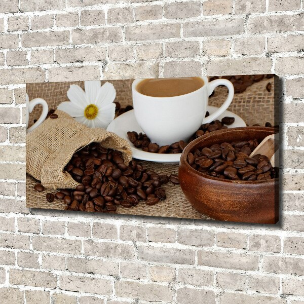 Bild auf leinwand Kaffee mit Milch