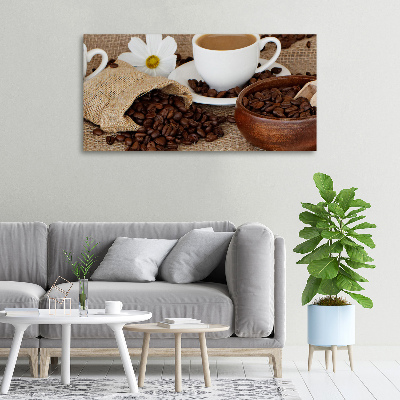 Bild auf leinwand Kaffee mit Milch