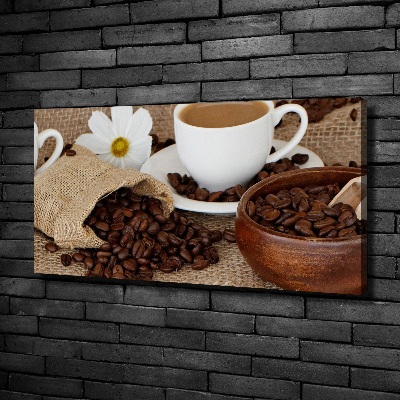 Bild auf leinwand Kaffee mit Milch