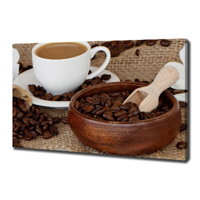 Bild auf leinwand Kaffee mit Milch