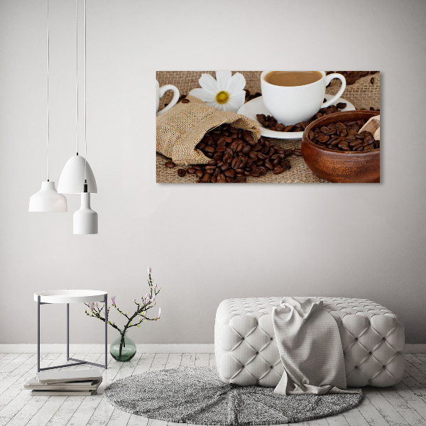 Bild auf leinwand Kaffee mit Milch