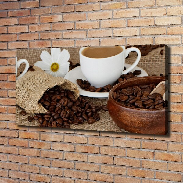 Bild auf leinwand Kaffee mit Milch