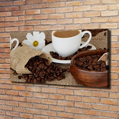Bild auf leinwand Kaffee mit Milch
