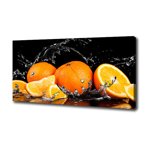Bild auf leinwand Orangen und Wasser