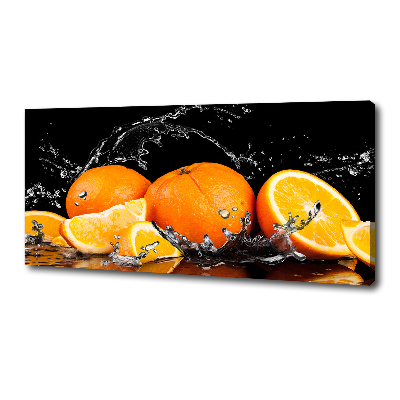 Bild auf leinwand Orangen und Wasser