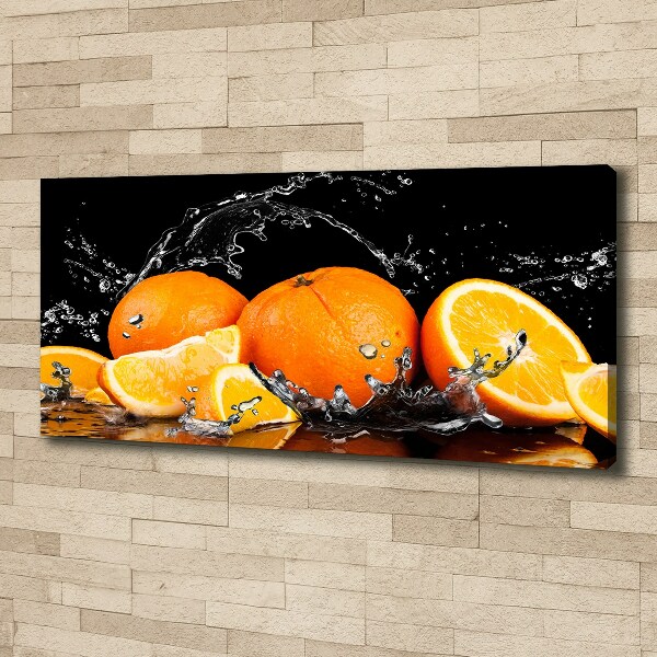 Bild auf leinwand Orangen und Wasser