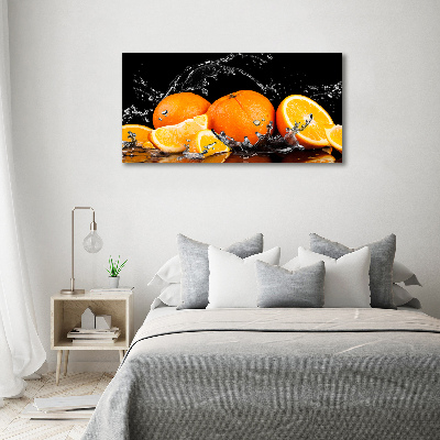 Bild auf leinwand Orangen und Wasser
