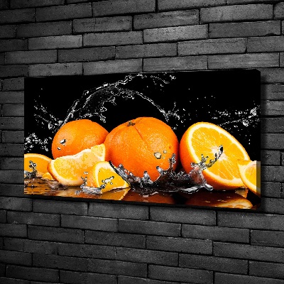 Bild auf leinwand Orangen und Wasser