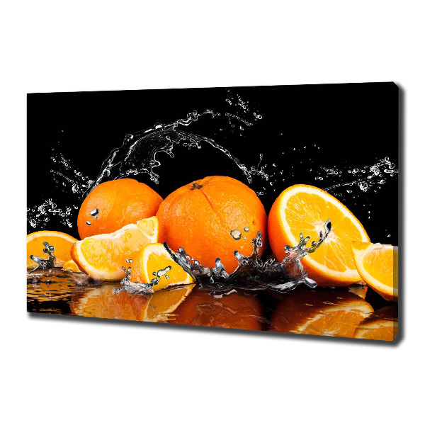 Bild auf leinwand Orangen und Wasser
