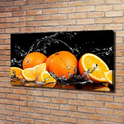 Bild auf leinwand Orangen und Wasser