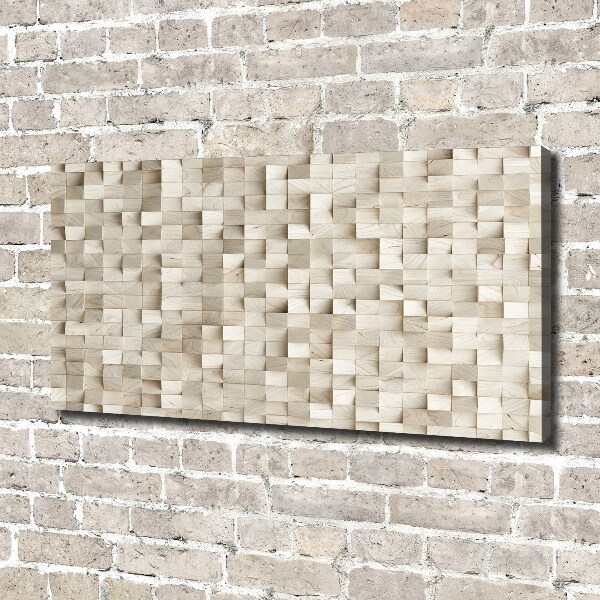 Bild auf leinwand Holzwürfel