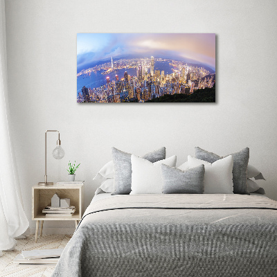 Bild auf leinwand Hongkong-Panorama