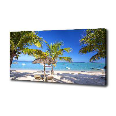 Wandbild Strand von Mauritius