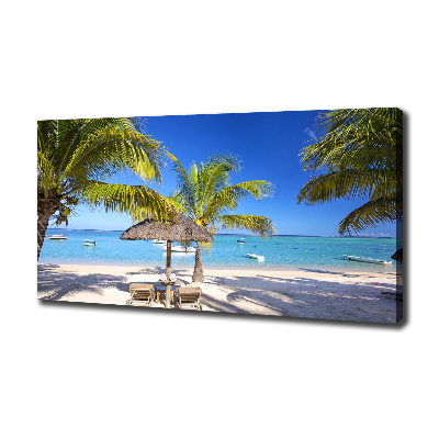 Wandbild Strand von Mauritius