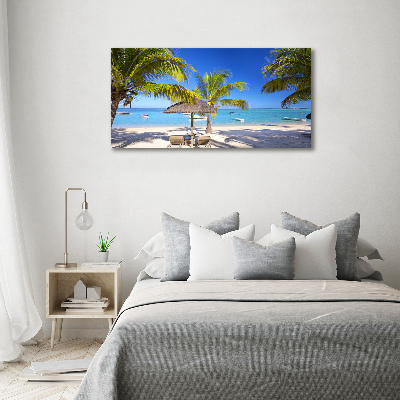 Wandbild Strand von Mauritius