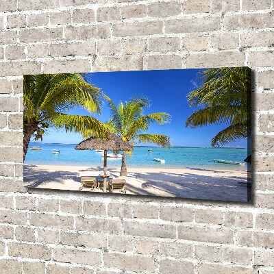 Wandbild Strand von Mauritius