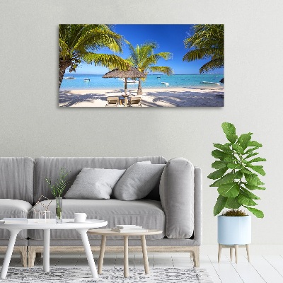 Wandbild Strand von Mauritius