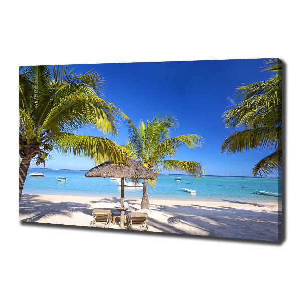 Wandbild Strand von Mauritius