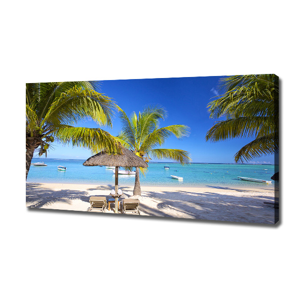 Wandbild Strand von Mauritius
