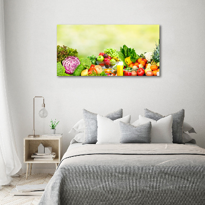 Wandbild Gemüse und Obst