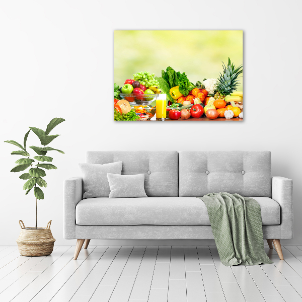 Wandbild Gemüse und Obst