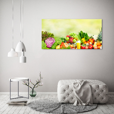 Wandbild Gemüse und Obst
