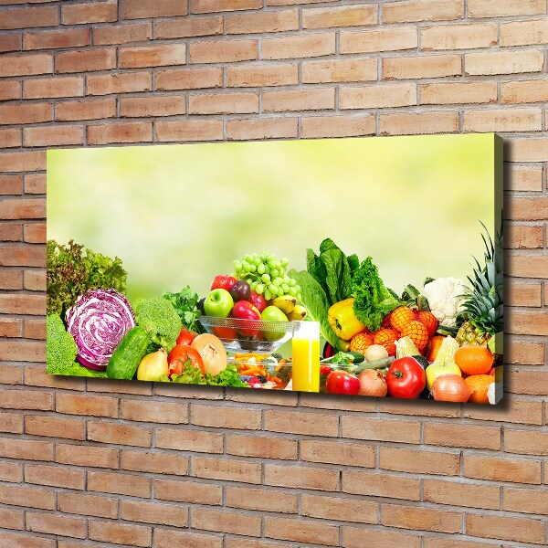 Wandbild Gemüse und Obst